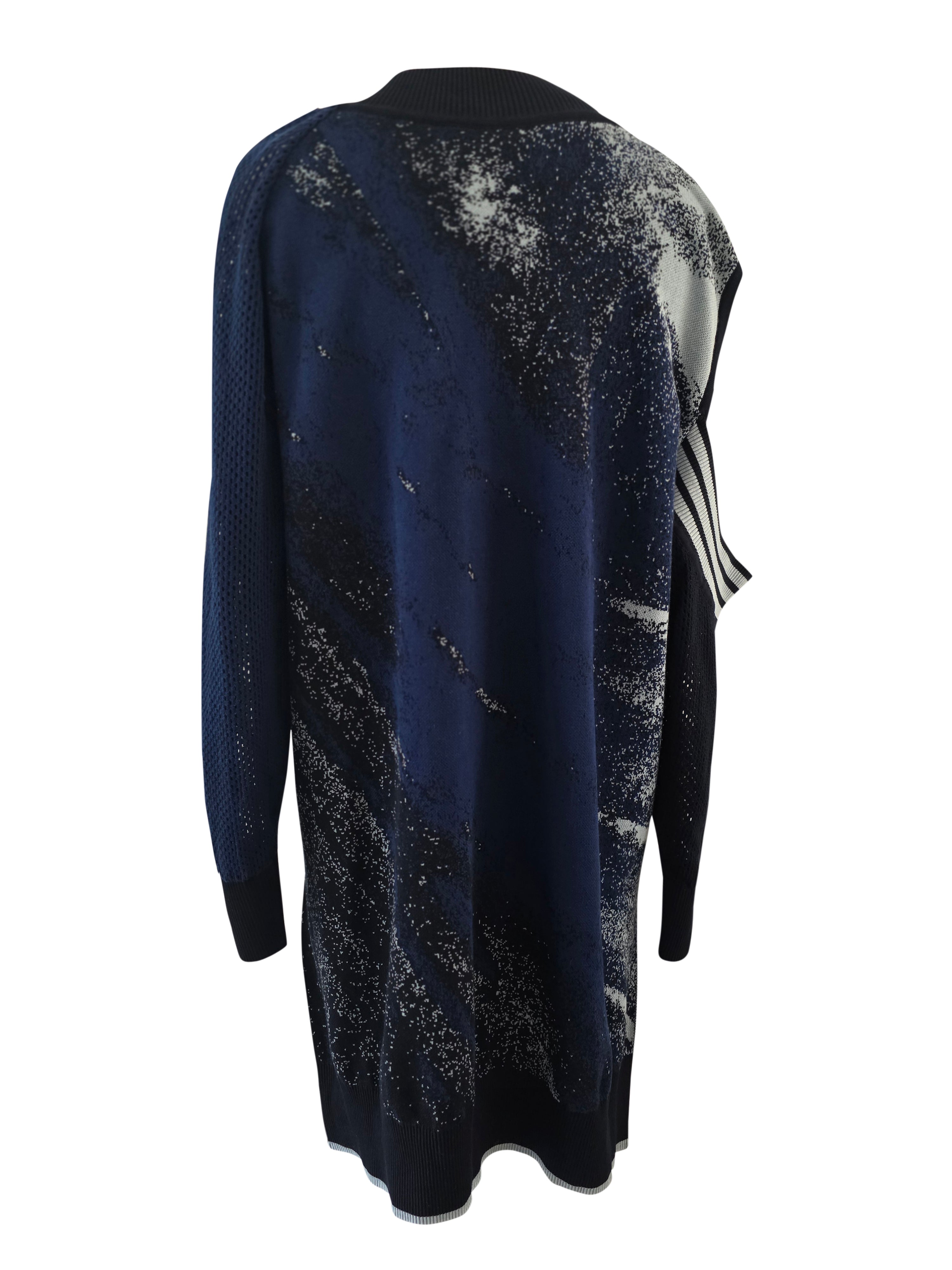 Maglione oversize unisex in maglia effetto pelle di balena