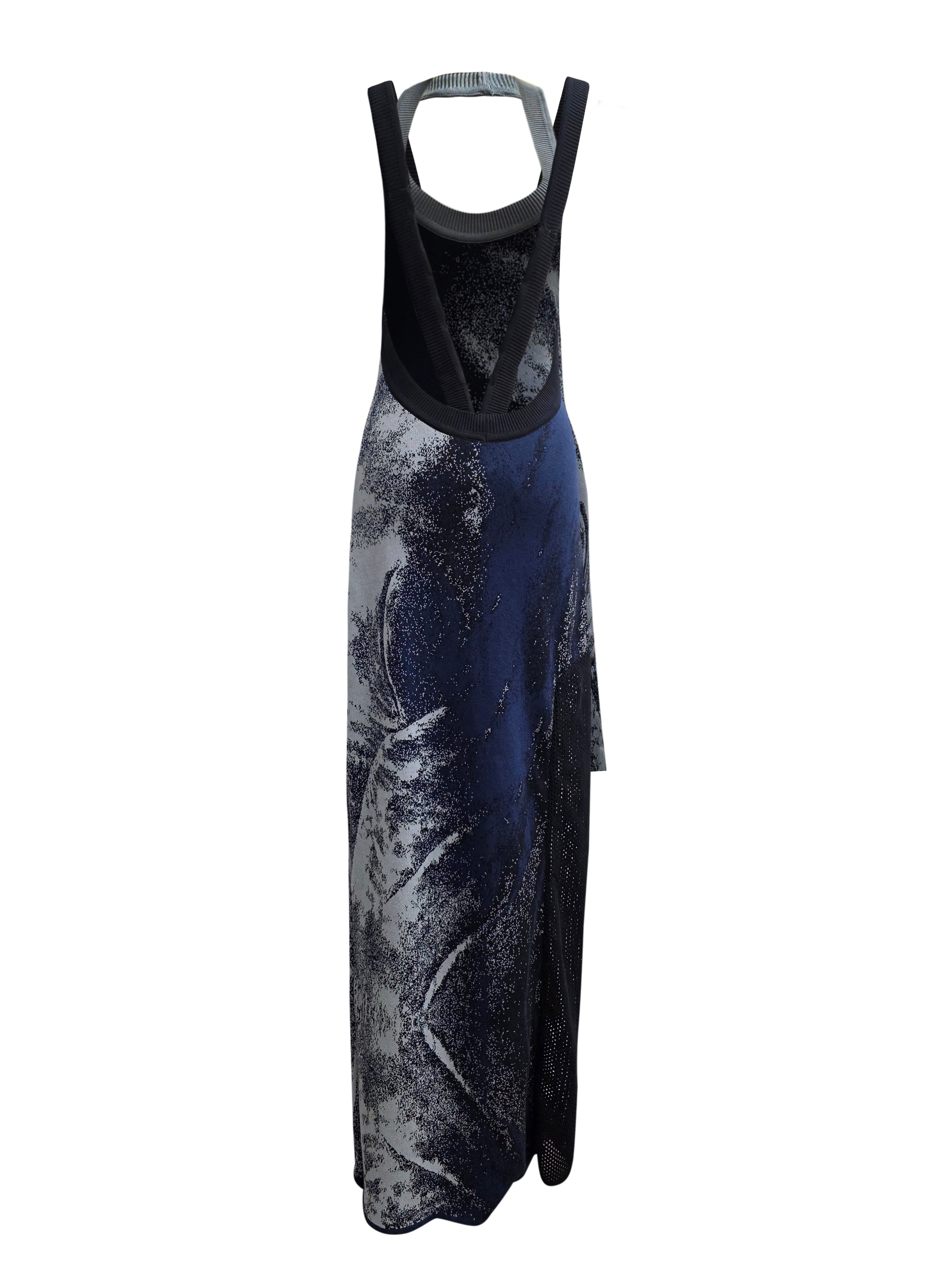 PLETENA OBLEKA Z ODPRTIM HRBTNIM DELOM OCEAN SPINE