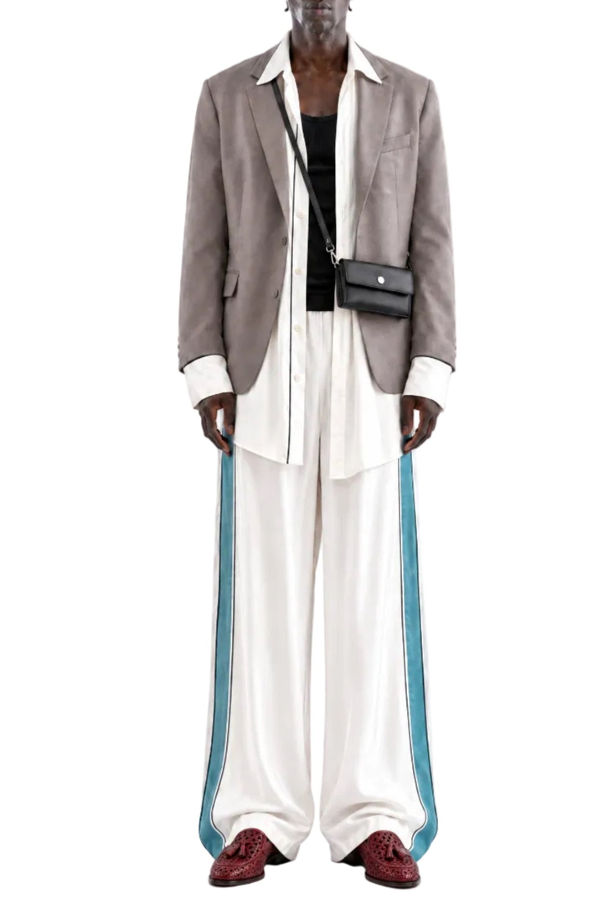 GREY SATIN ORGANIC COTTON JACKET
