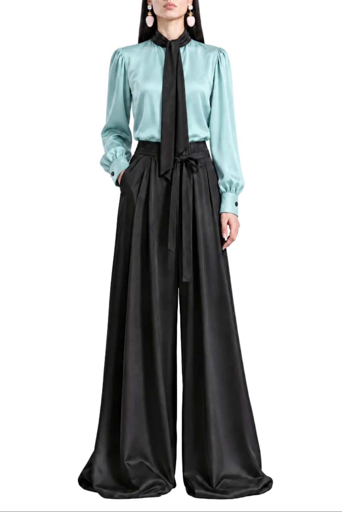 Blusa rilassata Ocean Scarf