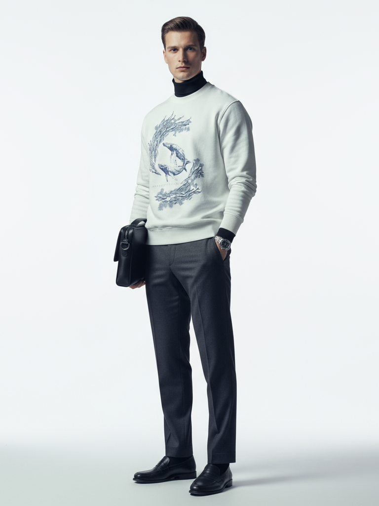 Felpa con poesia della balena