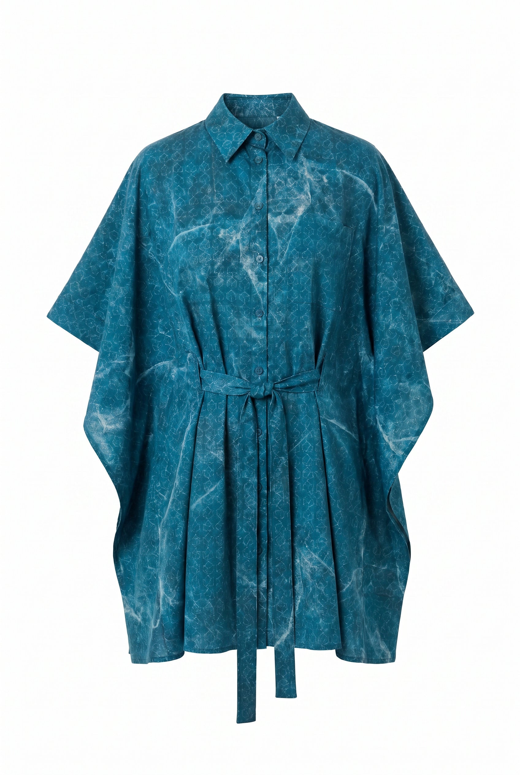 Eucalyptus Kaftan Whale Shirt Dress