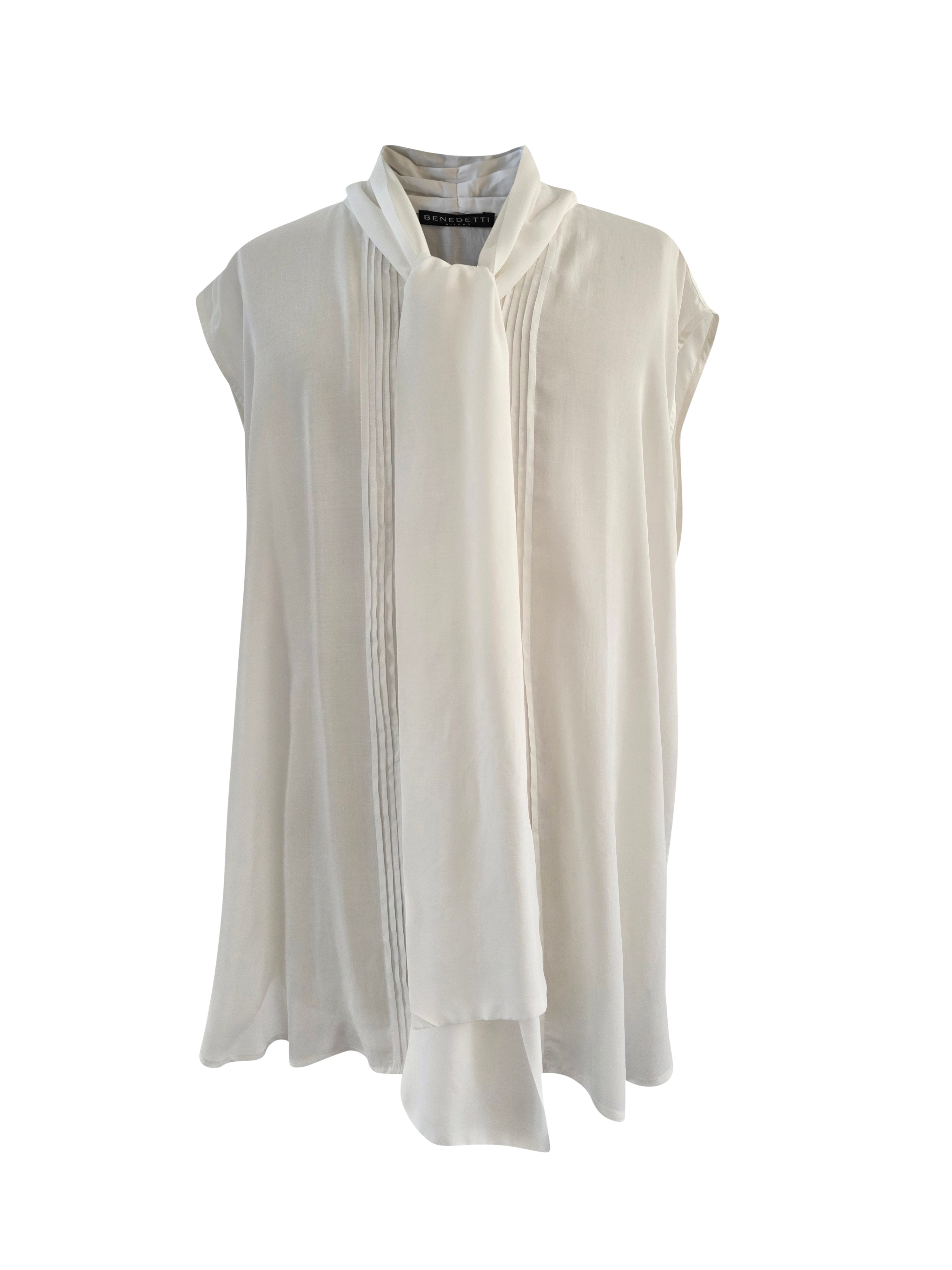 Bluza brez rokavov z evkaliptusovim šalom