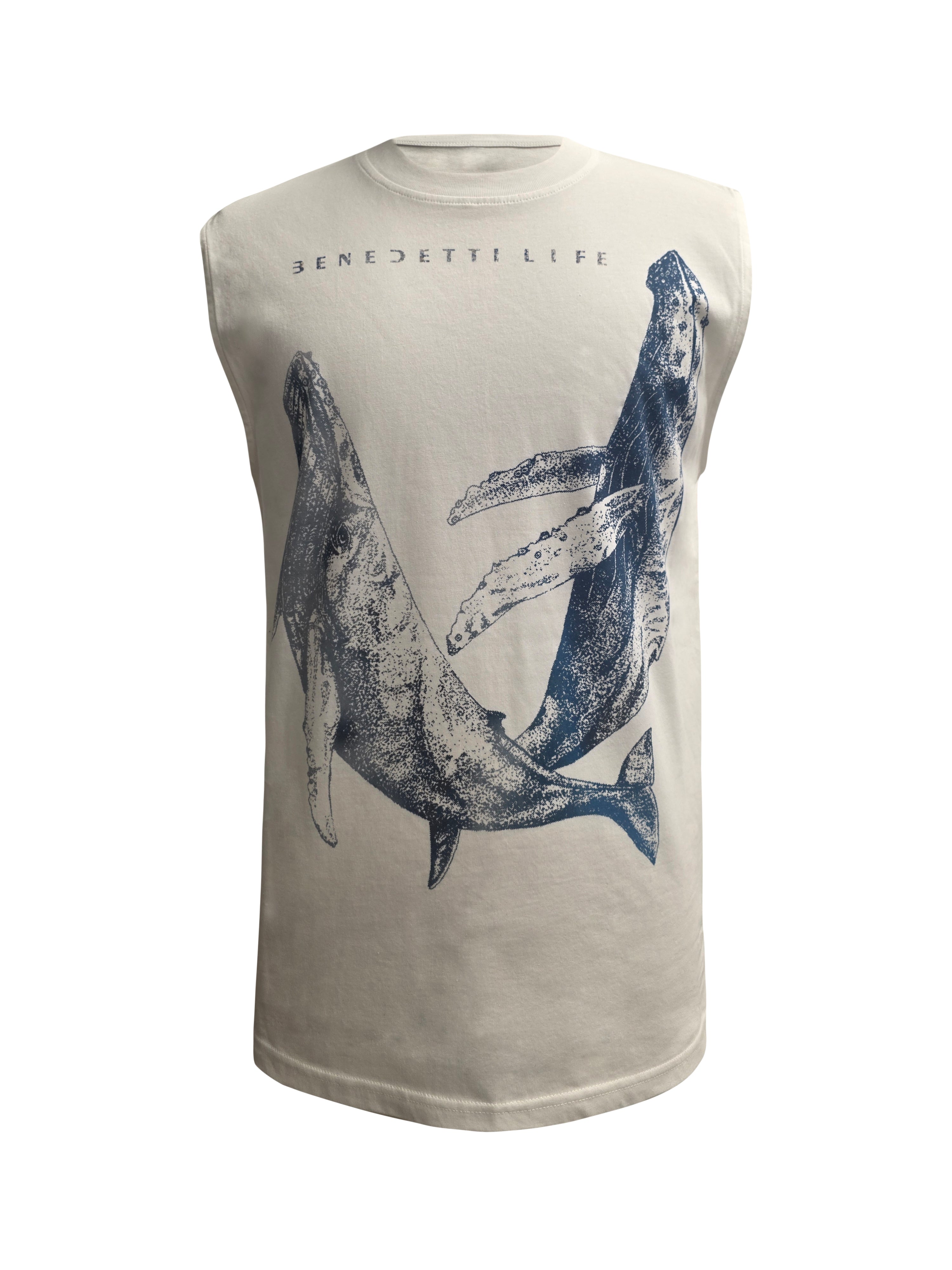 Man Whale Poem Sleeveless T-Shirt