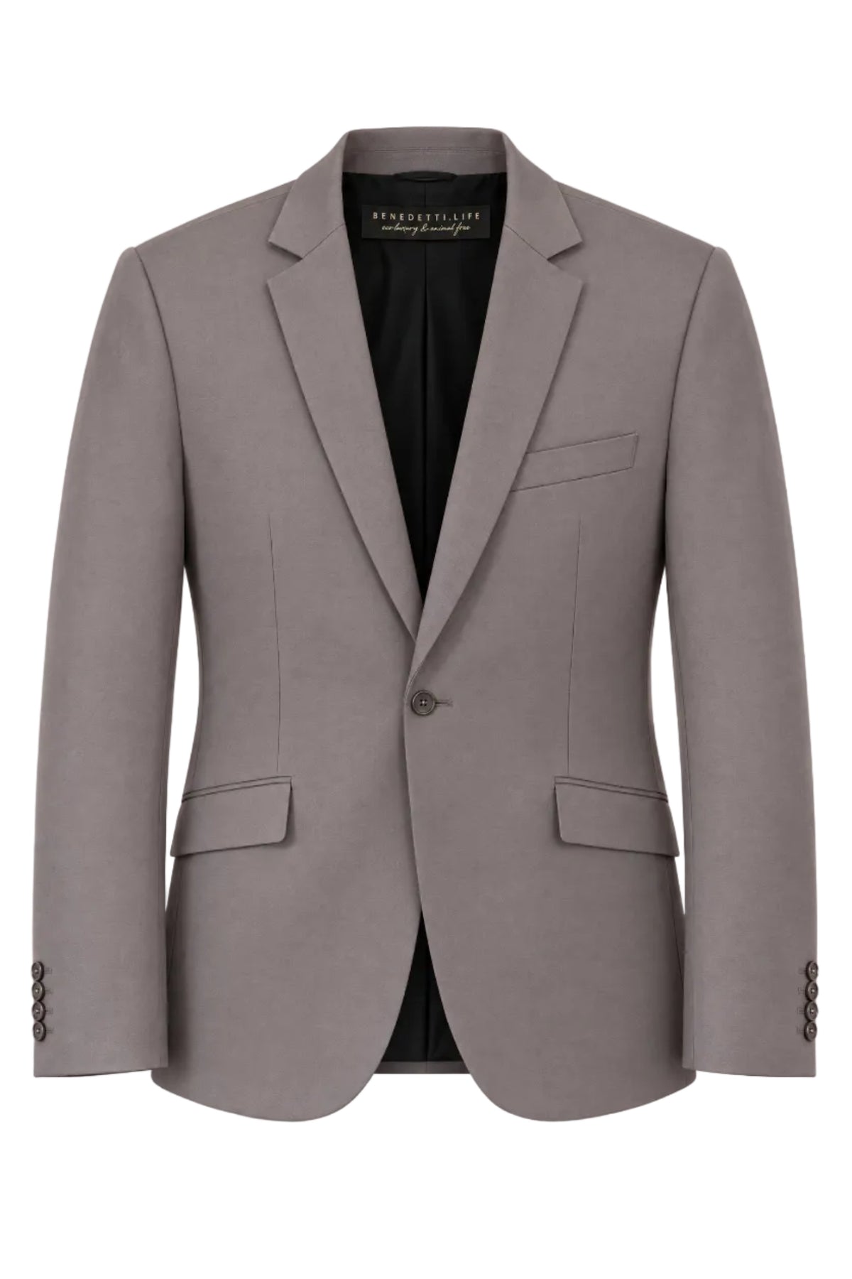 GREY SATIN ORGANIC COTTON JACKET