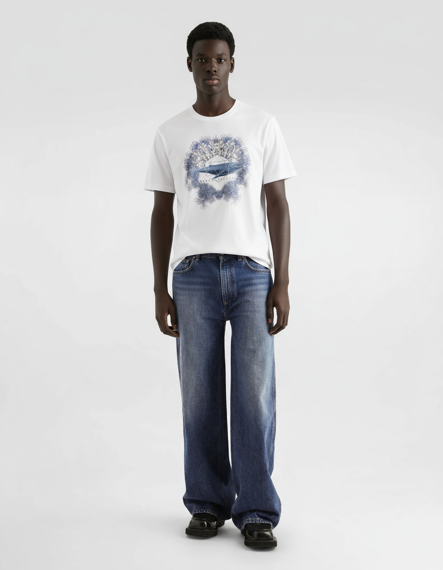 Icosahedron White Eternal T-Shirt