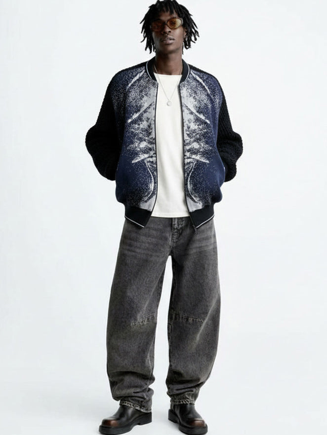 Bomber oversize ecologico da uomo | Edizione limitata Whale