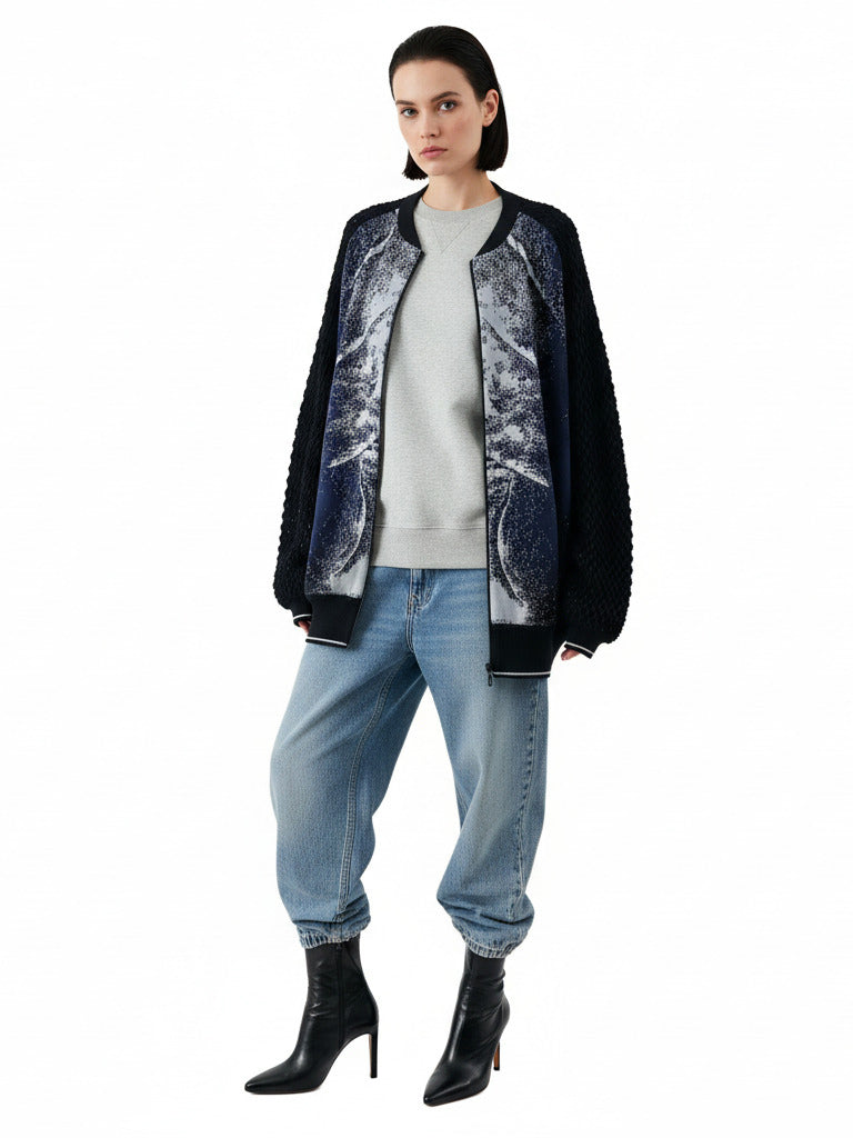 Bomber unisex ecologico oversize — Edizione limitata Whale
