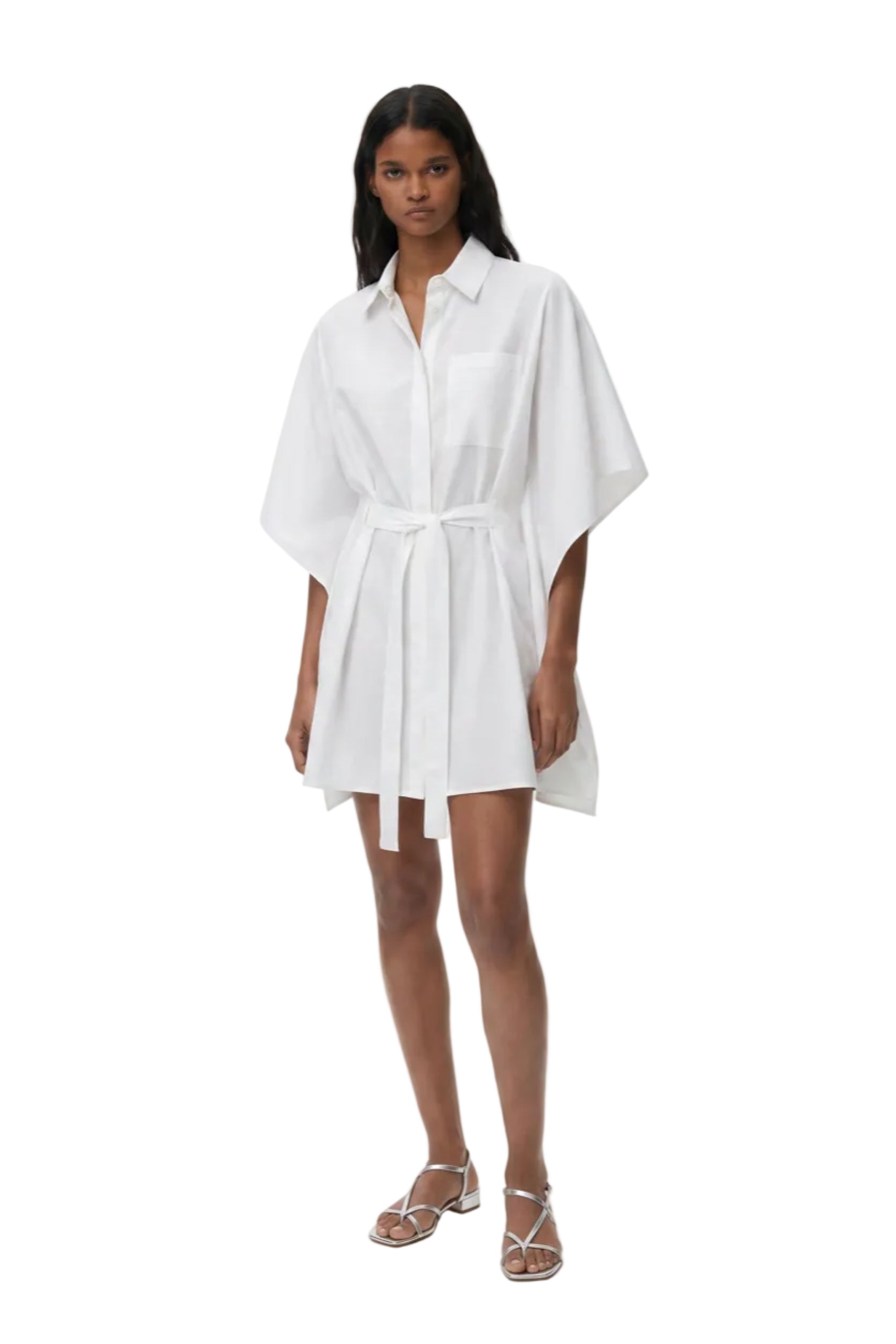 Chemise a Tunica in Cotone Biologico — Bianco
