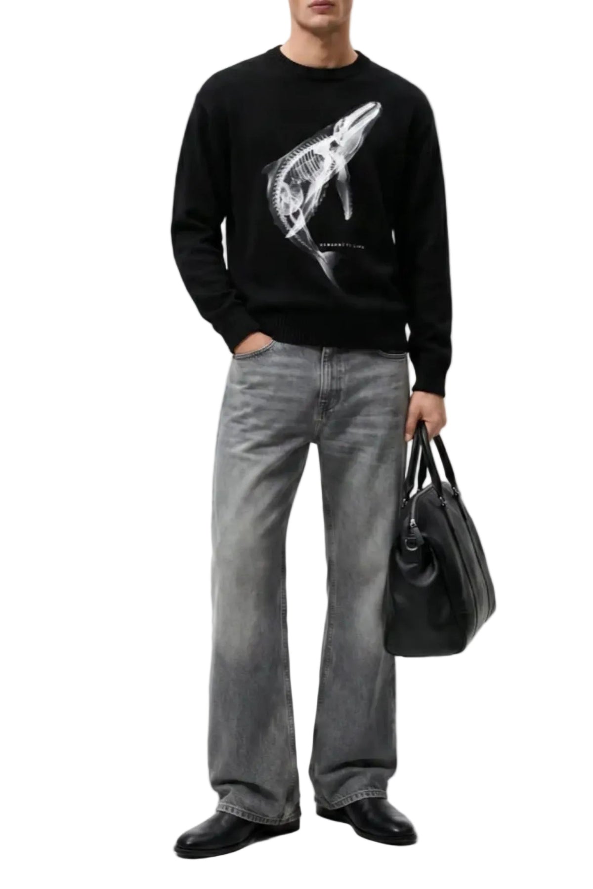Whale Organic Black Sweatshirt