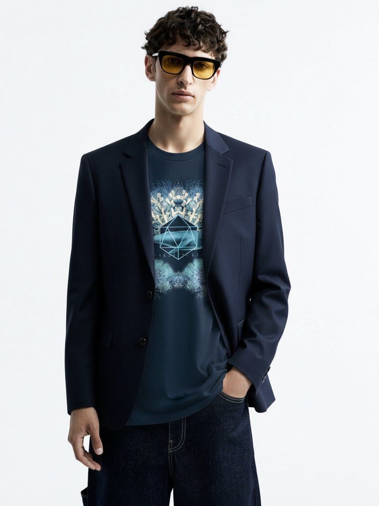 Unisex Icosahedron White Eternal T-Shirt