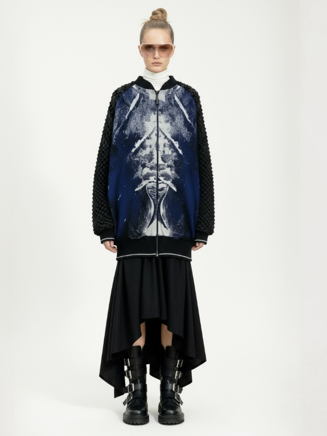Unisex Eco Oversized Bomber — Whale Limited Edition