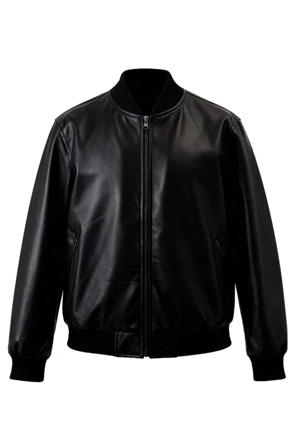 Olive Leather Men’s Jacket