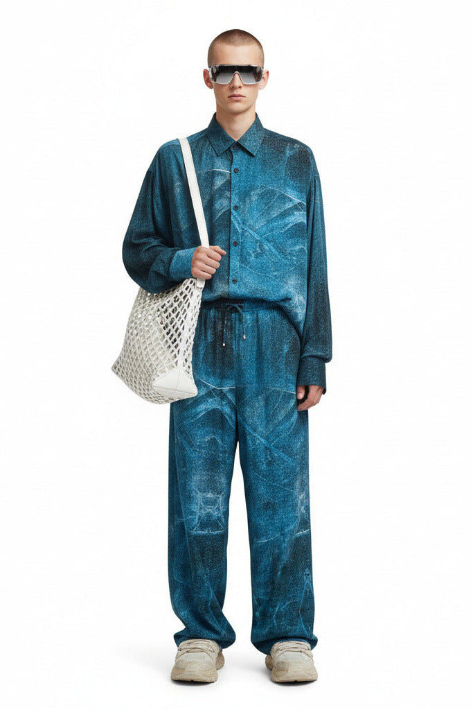 Pigiama unisex da giorno a notte con icosaedro Ocean