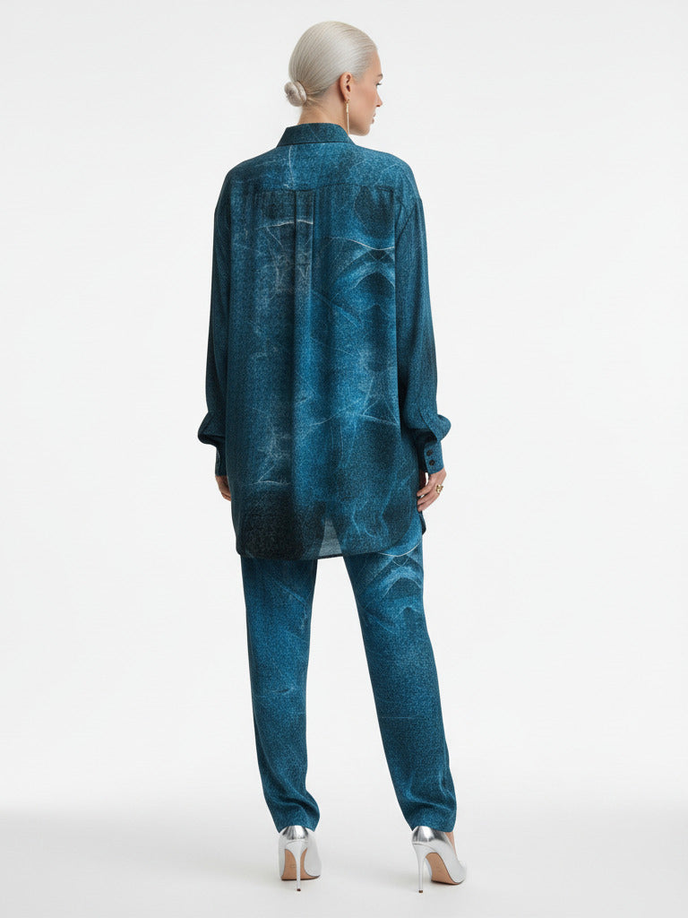 Ocean Icosahedron Day-to-Night Pajama