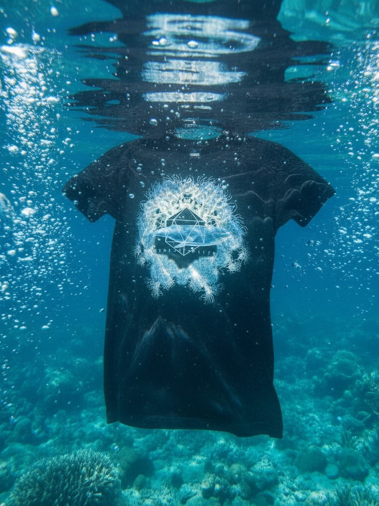 Unisex Icosahedron Navy T-Shirt